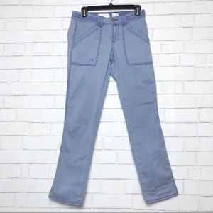 Anthropologie Hei Hei Blue Cropped Cargo Pants